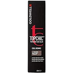 Стойкая краска для волос Topchic Tb, 4Bp жемчужно-коричневый темный, 60 мл, Goldwell