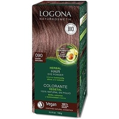 Порошковая краска для волос на травах 090 Темно-коричневый, Logona