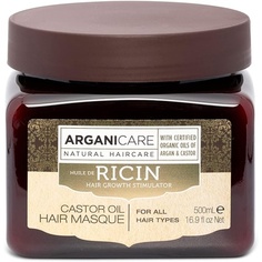 Маска для волос с касторовым маслом, обогащенная органическим аргановым маслом, 500 мл, Arganicare