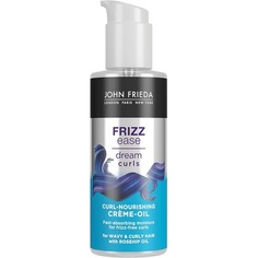 Frizz Ease Dream Curls Curl Питательное кремовое масло 100 мл Крем для укладки для вьющихся и волнистых волос, John Frieda