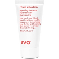 Восстанавливающий шампунь Ritual Salvation бережно очищает и лечит поврежденные волосы 30мл, Evo
