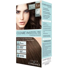 Color Clinuance 5.0 Светло-коричневая краска для чувствительных волос - Стойкий цвет без аммиака - Больше блеска - Интенсивный цвет - 100% покрытие - Дерматологически протестировано, Cleare Institute