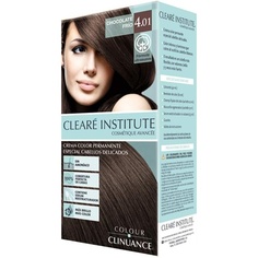 Color Clinuance 4.01 Холодная шоколадная краска для волос для чувствительных волос - Стойкий цвет без аммиака - Больше блеска - Интенсивный цвет - 100% покрытие - Дерматологически протестировано, Cleare Institute