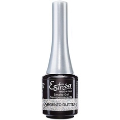 Полуперманентный лак для ногтей 7501 7 мл Silver Glitter Makeup, Estrosa