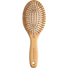 Bamboo Touch Brush Экологичная бамбуковая массажная щетка для распутывания волос Размер M Черный Средний, Olivia Garden