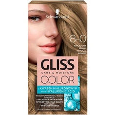 Крем-краска для волос Gliss Color 8-0 Натуральный блондин 142мл, Schwarzkopf