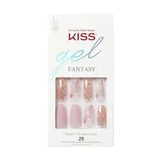 Набор гелей Fantasy 28 Long Ready To Wear Nails Dreams - Клеевые ногти, Kiss