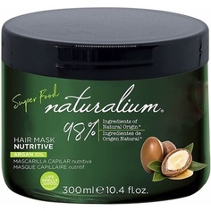 Питательная маска для волос Super Food с аргановым маслом, 300 мл, Naturalium