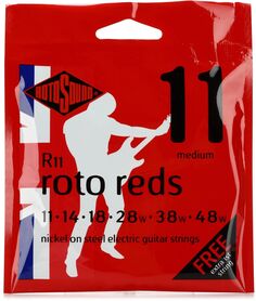 Rotosound R11 Roto Reds Никель на стали Струны для электрогитары — .011-.048 Средний