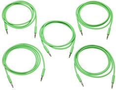 Патч-кабель Nazca Audio Noodles Eurorack, штекер 3,5 мм TS на штекер TS 3,5 мм — 100 см, зеленый