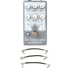 EarthQuaker Devices Bit Commander V2 Монофоническая аналоговая педаль гитарного синтезатора с 3 соединительными кабелями