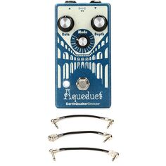 Педаль вибрато EarthQuaker Devices Aqueduct с 3 соединительными кабелями