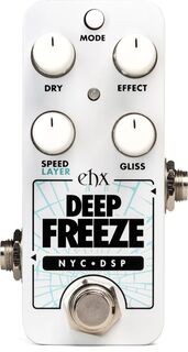 Новая педаль эффектов Electro-Harmonix Deep FreezeSound с фиксатором