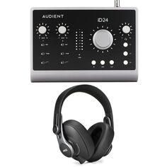 Новый аудиоинтерфейс Audient iD24 10 x 14 USB-C и наушники