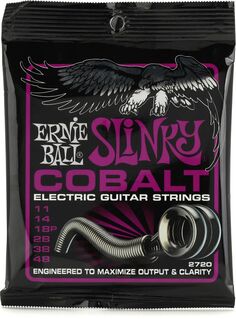 Струны для электрогитары Ernie Ball 2720 Power Slinky, кобальтовые — .011-.048