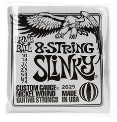 Струны для электрогитары Ernie Ball 2625 Regular Slinky с никелевой обмоткой — .010-.074, 8-струнные