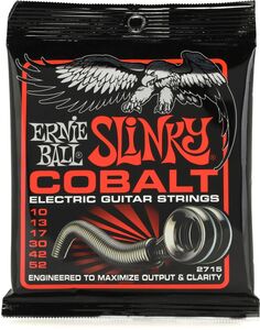 Струны для электрогитары Ernie Ball 2715 Skinny Top/Heavy Bottom Slinky Cobalt - .010-.052