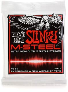 Струны для электрогитары Ernie Ball 2915 Skinny Top Heavy Bottom Slinky M-Steel — .010-.052