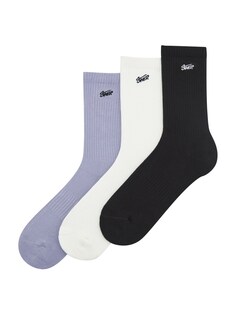 Носки Pull&amp;Bear, светло-фиолетовый/черный/белый