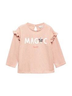 Рубашка MANGO KIDS HOLIDAY, розовый