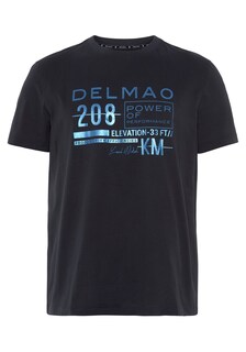 Футболка Delmao, голубой/темно-синий