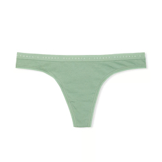 Трусики Victoria&apos;s Secret Stretch Cotton Thong Classic, светло-зеленый
