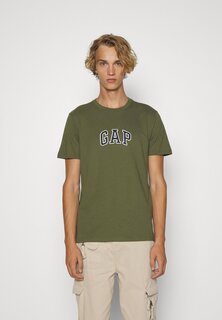 Футболка с принтом GAP, армейская куртка зеленая
