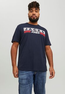 футболка с принтом JJECORP LOGO TEE O-NECK Jack &amp; Jones, темно-синий пиджак