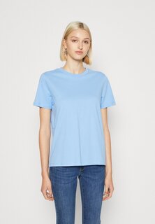 Базовая футболка PCRIA SOLID TEE Pieces, вид синего цвета