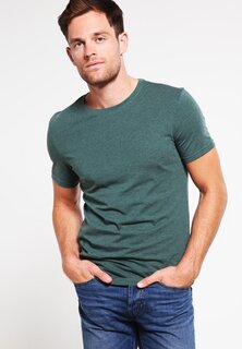 Базовая футболка Pier One, зеленый меланж.