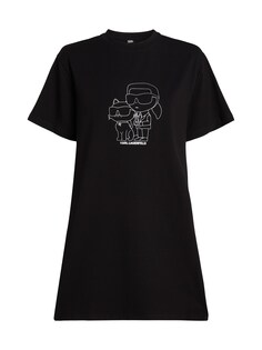 Ночная рубашка Karl Lagerfeld, черный