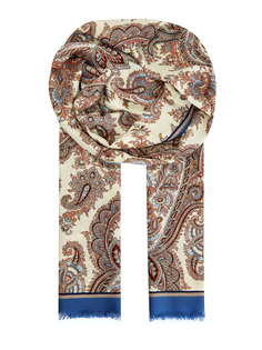 Тонкий шарф из кашемира и шелка с узором пейсли Etro