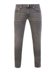Окрашенные вручную джинсы из эластичного денима делаве Eleventy