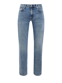 Прямые джинсы из окрашенного вручную денима Luxe Vintage 7 For All Mankind
