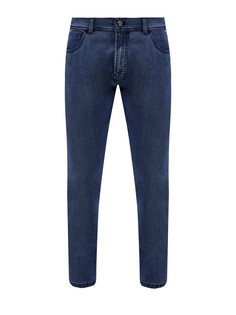 Утепленные джинсы Modern Fit с нашивкой из замши Canali