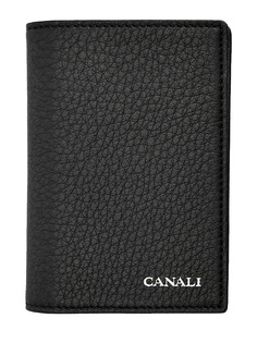 Картхолдер из крупнозернистой телячьей кожи с логотипом Canali