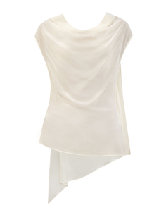 Шелковая блуза асимметричного кроя с вырезом на спинке Gentryportofino