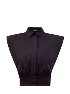 Рубашка с заложенными складками и мягкой набивкой Karl Lagerfeld