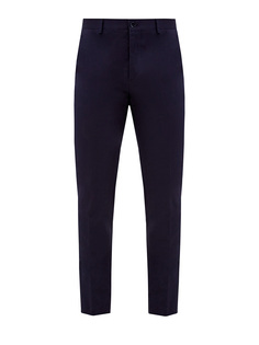 Брюки зауженного кроя из плотного хлопка Etro