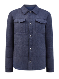 Двусторонняя куртка из плотной шерсти, кашемира и нейлона Canali