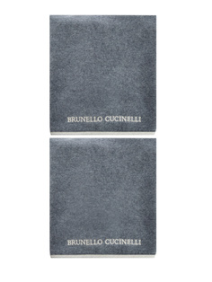 Комплект полотенец из мягкого хлопка с вышитым логотипом Brunello Cucinelli
