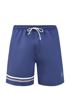 Плавательные шорты с деталями в полоску и логотипом Brunello Cucinelli