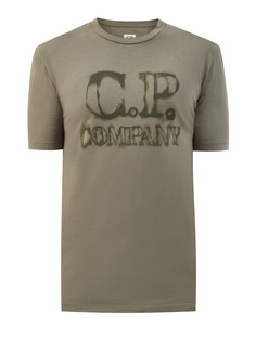 Футболка Blurry Logo из хлопкового джерси C.P.Company