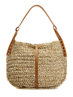 Плетеная сумка-хобо Ima с отделкой из гладкой кожи Zanellato