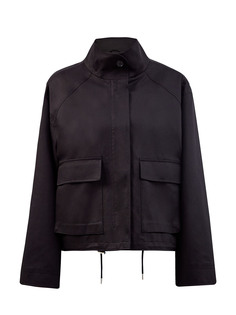 Куртка из плотного хлопка и тенсела с макро-вышивкой в тон Karl Lagerfeld