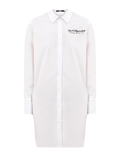 Платье-рубашка из поплина с вышивкой Rue St-Guillaume Karl Lagerfeld