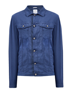 Куртка из лиоцелла, хлопка и льна с брендированной фурнитурой Richard J Brown