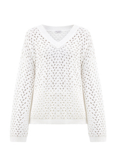 Вязаный джемпер Dazzling с миниатюрными пайетками Brunello Cucinelli