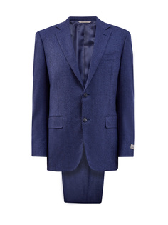 Классический костюм из шерстяной ткани в синей гамме Canali