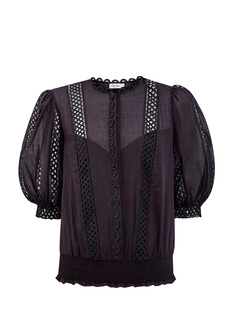 Однотонная блуза Estela из тонкого вышитого хлопка Charo Ruiz Ibiza